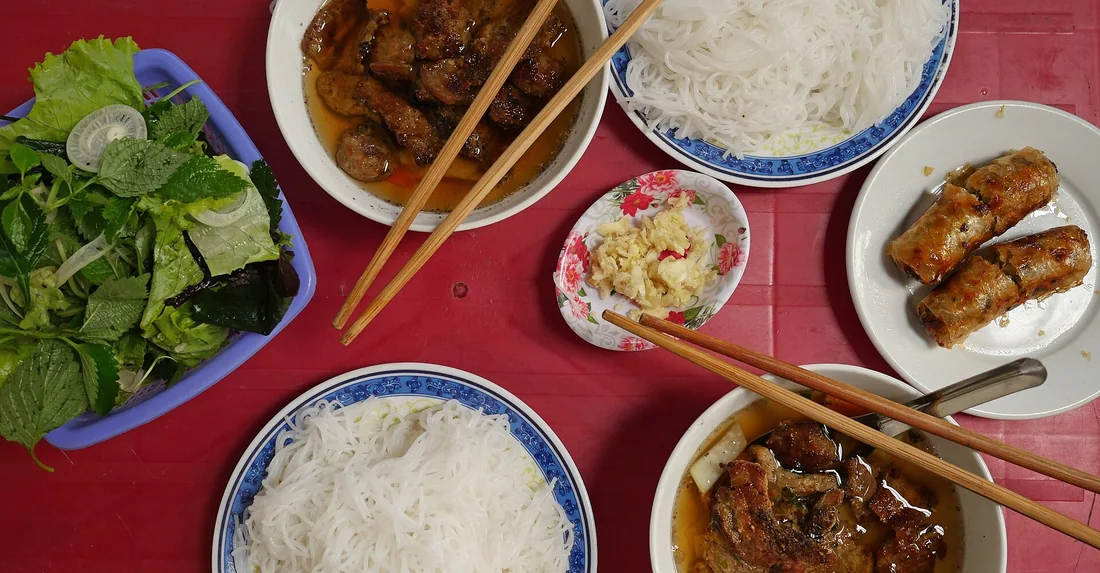Combo bún chả 2 người